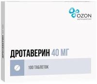 Дротаверин таб., 40 мг, 100 шт