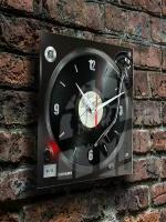 Часы настенные бесшумные большие на кухню на стену "Часовой завод идеал" "Виниловая пластинка", часы кухонные настенные интерьерные настенные часы