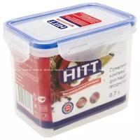 Контейнер для продуктов Hitt 0,7л герметичный прямоугольный (6) (12) H241013