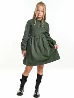 Платье для девочек Mini Maxi, модель 7408, цвет зеленый/хаки (122)