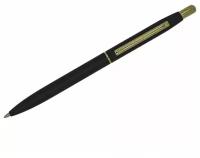 Ручка шариковая Luxor "Sterling" синяя, 1,0мм, корпус черный/золото, кнопочный механизм