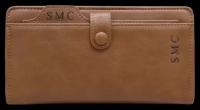Бумажник SMC 99182, фактура гладкая, коричневый