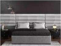 Панель кровати Eco Leather Silver 20х180 см 1 шт