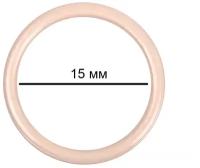 Кольцо для бюстгальтера металл TBY-57716 d15мм, цв.S185 серебристый пион, уп.20шт