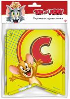 Гирлянда поздравительная ND Play "С Днем рождения!", Tom&Jerry (286134)