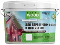 Краска акриловая Farbitex PROFI Wood extra для деревянных фасадов матовая северное небо 0.9 л