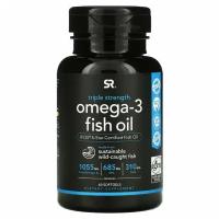 Омега 3 Sports Research Omega-3 Fish Oil Triple Strength 1250 мг 60 капсул