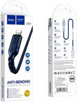 Кабель OCO X59 Victory charging data cable for USB - Lightning 1M, 2.4А, blue