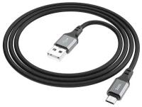 USB Кабель Micro, HOCO, X86, силиконовый, 1м, черный