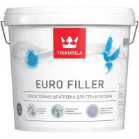 TIKKURILA EURO FILLER шпаклевка влагостойкая для стен и потолков (2,5л)