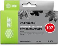 Картридж струйный Cactus CS-PFI-107BK черный (130мл) для Canon IP iPF670/iPF680/iPF685/iPF770/iPF780/