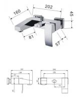 KORDI Baden KD 5224-D46 White Смеситель для душевой системы 2Н, белый