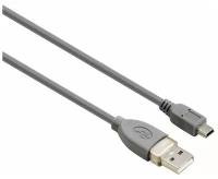 Кабель Hama 00039661 USB A(m) mini USB B (m) 0.25м серый