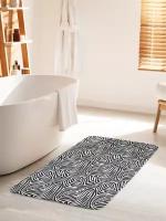 Коврик для ванной комнаты и туалета противоскользящий JoyArty "Рисунок зебры" 60х100 см