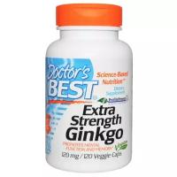 Doctor's Best Гинкго Билоба гинкго с повышенной силой действия, 120 мг, 120 капсул