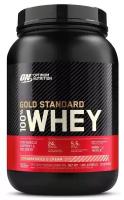 Optimum Nutrition 100% Whey Gold standard 909 гр 1,9 - 2lb (Optimum Nutrition) Клубника-крем (Strawberries & Cream)