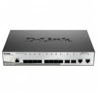 D-Link DGS-1210-12TS/ME/B1A Управляемый L2 коммутатор с 10 портами 1000Base-X SFP и 2 портами 10/100/1000Base-T