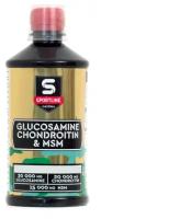 Глюкозамин-хондроитин концентрат SportLine Nutrition Glucosamine & Chondroitin & MSM 500ml (Яблоко)