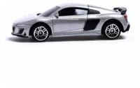 Машина металлическая AUDI R8 COUPE, 1:64, цвет серебро