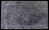 Ковер / Палас на пол хлопковый безворсовый 80x150 см Stoned серый