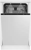 Встраиваемая посудомоечная машина 45см BEKO BDIS38120Q белый (11 компл, 3 корз)