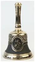 Колокол бронзовый "Георгий Победоносец" с ручкой d7 см, 0.4 кг