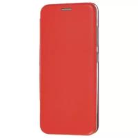 Чехол - книжка кожа красный для Xiaomi Redmi 4X с магнитным замком, подставкой и отделением для карт / сяоми редми 4х