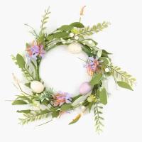 Венок декоративный, 18/33 см, пластик/металл, Лавандовые яйца, Pure Easter decor