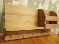ключница настенная /ключница деревянная большая с 9 крючками/для дома и интерьера