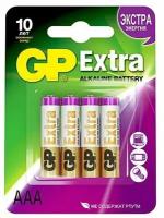 GP Алкалиновые батарейки Extra Alkaline 24А AАA - 4 шт