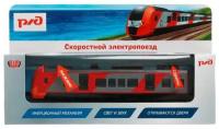 Машина Технопарк Электропоезд РЖД 21,5 см ELTRAINLAST-17SLRZD-RDGY