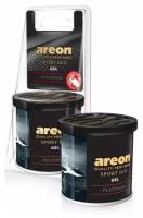 Автомобильный ароматизатор Areon GEL CAN BLISTER SPORT LUX Platinum, жестян.банка 704-GSLB-03