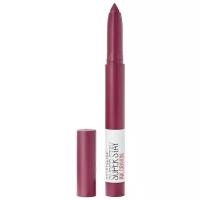 Maybelline New York - Super Stay Ink Crayon Суперстойкая помада-стик, тон 60 фиолетовый, Будь смелой