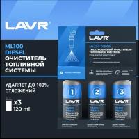 LAVR LN2138 Очистка топливной системы ML100 дизель 3*120мл