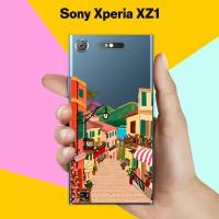 Силиконовый чехол на Sony Xperia XZ1 Город 20 / для Сони Иксперия ИксЗ 1