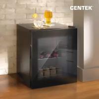 Холодильник Centek CT-1701 (черный) <46л> барный 480x440x492, cтеклянная дверь