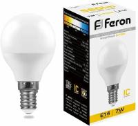 Лампа светодиодная Feron LB-95 Шарик E14 7W 2700K fr_25478