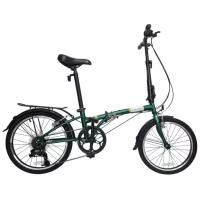 Велосипед DAHON Dream D6 складной, Turkish green. Крылья, багажник, подножка