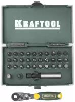 Набор кованых торсионных бит KRAFTOOL X-Drive 33 шт. (26065-H33)