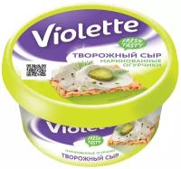 Сыр Violette творожный с маринованным огурцом 70%