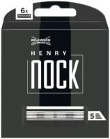 Wilkinson Sword Henry Nock / Сменные кассеты для бриты HENRY NOCK, 6 шт. (крепление Quattro)