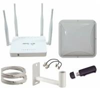 Интернет на дачу. Полный комплект для усиления интернета с 4G антенной Антекс Петра MIMO 2*2 15 ДБ + 4G модем + WiFi роутер