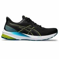 Кроссовки беговые Asics GT-1000 12 Черный/Желтый/Голубой (42)