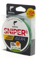 Плетеный шнур Salmo Sniper BP ALL R BRAID х4 Grass Green 120 м 0.17 мм 10.00 кг