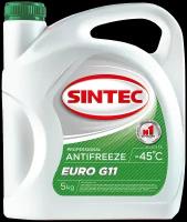 Антифриз SINTEC EURO (-40) зеленый S11 G11 5 кг