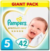Подгузники Pampers Premium Care для малышей 11+ кг, 5 размер, 42 шт
