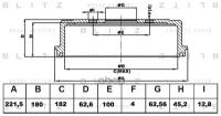 Барабан тормозной BLITZ BT0138