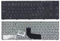 Клавиатура для ноутбука DNS 0165163 черная с рамкой