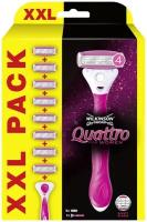 Wilkinson Sword / Schick Quattro for Women / Бритвенный женский станок с 8 сменными кассетами