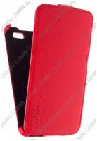 Кожаный чехол для Explay Diamond Aksberry Protective Flip Case (Красный)